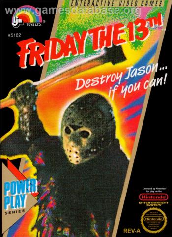 Cover Friday the 13th for NES